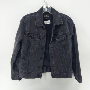 Lucky brand black denim jacket small the tomboy trucker